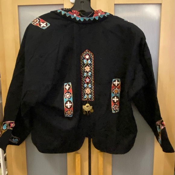 Vintage Rafia Studio embellished jacket Size Medium - Picture 10 of 13